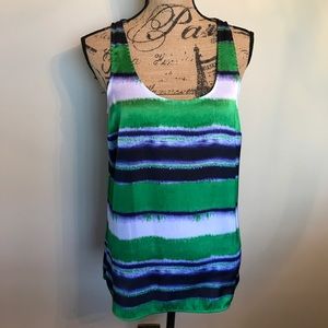 Michael Kors silk like colorful tank top